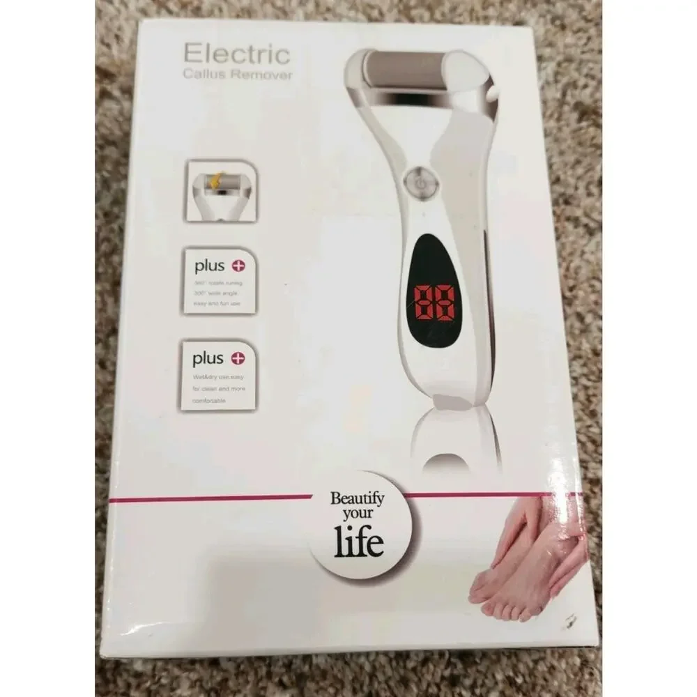 Electric Foot Callus Remover Kit, Elmchee Rechargeable Callous removers 3...